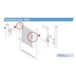 Branka IDEAL 1085x1450mm jednokřídlá, FAB