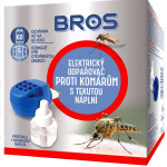 Bros El.odpařovač proti komárům s tek.náplní- 40ml (60 nocí)