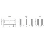 CS-CSBLOK štípaná ŠEDÁ protistranně 40/20/20cm- 50ks/pal.