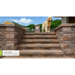 CS-NATURBLOK stříška 75mm povrch TUMBLE, skladba 5 kamenů