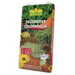 Mulčovací kůra dekorační barevná Cihlová AGRO FLORIA- 70L