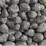 Okrasné valounky Granito Montorfano-bílá, šedá  25-40mm 25kg